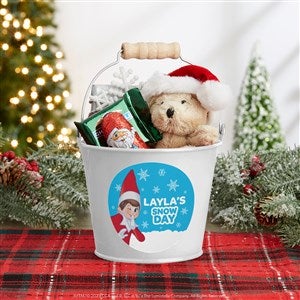 The Elf on the Shelf® Snowball Personalized Mini Metal Bucket-White - 44161-W