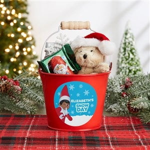 The Elf on the Shelf® Snowball Personalized Mini Metal Bucket-Red - 44161-R