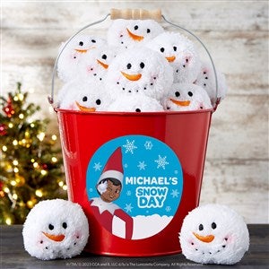 The Elf on the Shelf® Snowball Personalized Large Metal Bucket-Red - 44161-RL