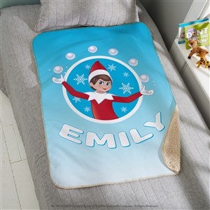 The Elf on the Shelf® Snowball Personalized 30x40 Sherpa Blanket - 44162-SS