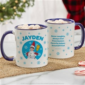 The Elf on the Shelf® Snowball Personalized Christmas Mug 11 oz.- Blue - 44163-BL