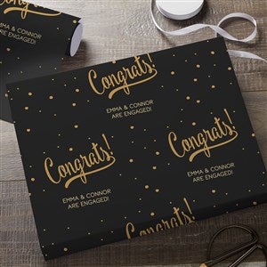 Congratulations Personalized Wrapping Paper Roll - 6ft - 44210