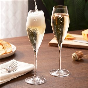 Engraved Luigi Bormioli Monogram Atelier Champagne Flute