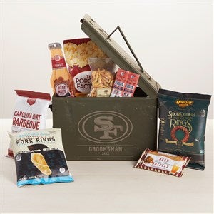 NFL San Francisco 49ers Personalized Metal Storage Box- Small - 44431-S