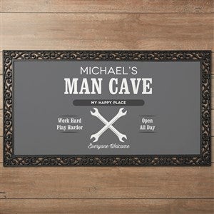 His Place Personalized Oversized Doormat- 24x48 - 44548-O