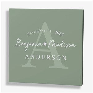 Simply Us Personalized Wedding Canvas Print - 12