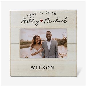 Simply Us Personalized Wedding Shiplap Picture Frame- 4x6 Horizontal - 44681-4x6H