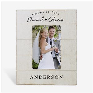 Simply Us Personalized Wedding Shiplap Picture Frame- 4x6 Vertical - 44681-4x6V