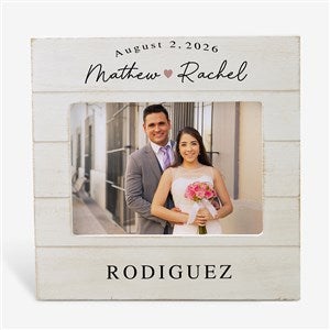 Simply Us Personalized Wedding Shiplap Picture Frame- 5x7 Horizontal - 44681-5x7H