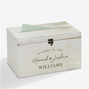 Simply Us Engraved Wedding Wood Keepsake Card Box - 44682