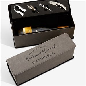 Simply Us Personalized Wedding Wine Bottle Accessory Box - 44692