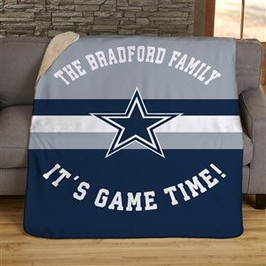 NFL Classic Dallas Cowboys Personalized 50x60 Sherpa Blanket - 44748-S