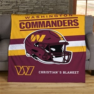 NFL Washington Copmmanders Football Team Personalized 60x80 Plush Fleece Blanket - 44782-FL