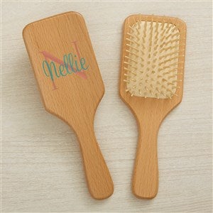 Playful Name Personalized Wooden Hairbrush - 44958-B
