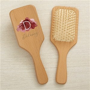 Birthstone Color Personalized Wooden Hairbrush - 44959-B