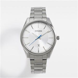 Engraved Citizen Milestone Stainless Steel Quartz Watch - 44992