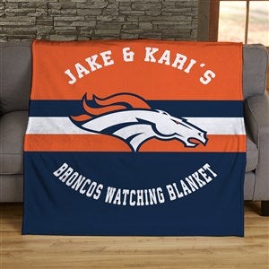 NFL Classic Denver Broncos Personalized 60x80 Plush Fleece Blanket - 45057-FL