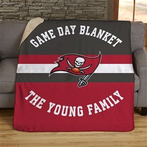 NFL Classic Tampa Bay Buccaneers Personalized 50x60 Sherpa Blanket - 45077-S
