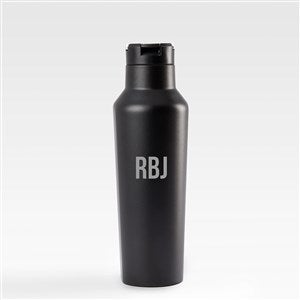 Engraved Corkcicle Monogram 20oz Sport Bottle Black - 45131-BLK