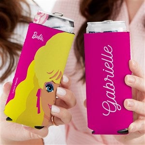 Barbie™ Personalized Slim Can Cooler - 45376