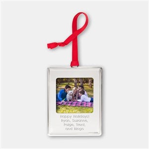 Engraved Silver Picture Frame Metal Ornament - 45407