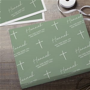 Confirmed in Christ  Personalized Wrapping Paper Sheets - Set of 3 - 45578-S