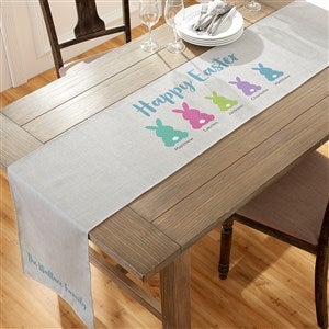 Pastel Bunny Personalized Table Runner 16