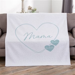 A Mother's Heart Personalized 50x60 Sweatshirt Blanket - 45853-SW