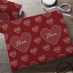 A Mother's Heart Personalized Wrapping Paper Roll - 6ft Roll - 45862-R