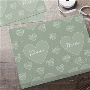 A Mother's Heart Personalized Wrapping Paper Sheets - Set of 3 - 45862-S