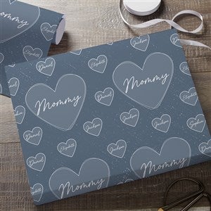 A Mother's Heart Personalized Wrapping Paper Roll - 18ft Roll - 45862-L