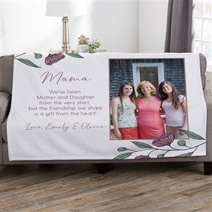 Floral Message for Mom Personalized 50x60 Sweatshirt Blanket - 45896-SW