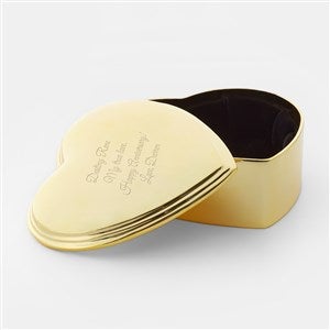 Engraved Golden Heart Keepsake Box - 45998