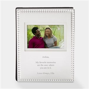 Engraved Silver Beaded Mini Photo Album - 46096