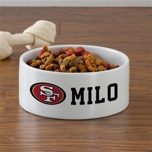 NFL San Francisco 49ers Personalized Dog Bowl - Large - 46933-L