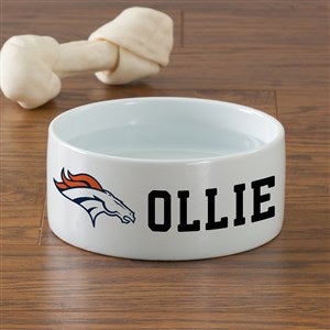 NFL Denver Broncos Personalized Dog Bowl - Small - 46945-S