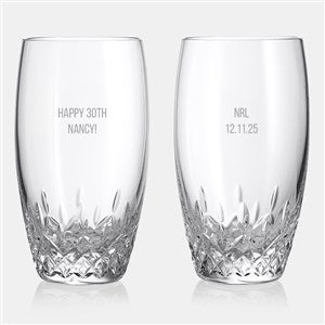 Engraved Waterford Lismore Essence Highball Pair - 47114