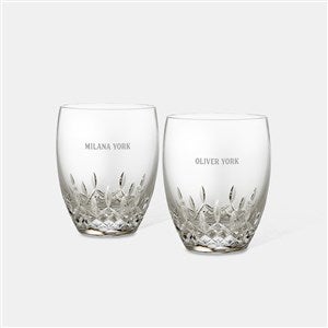 Engraved Waterford Lismore Essence DOF Glass Pair - 47117