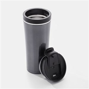 Spill Resistant Travel Coffee Mug in Gunmetal - 47131