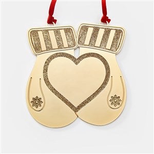 Gold Sparkle Mittens Ornament - 47149