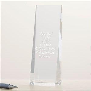 Engraved Write Your Own Slanted Vertical Award - 47170