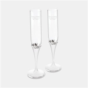 Engraved Vera Wang Wedgwood Infinity Toasting Flute Pair - 47206