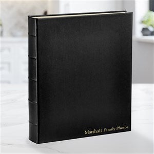 Personalized Large Three-Ring Album-Black - 47315D-B