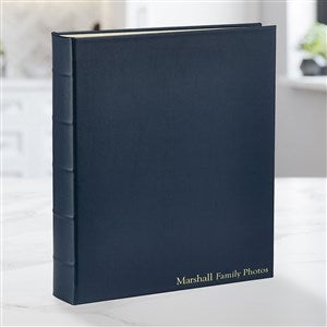 Personalized Large Three-Ring Photo Album - Navy Blue - 47315D-N