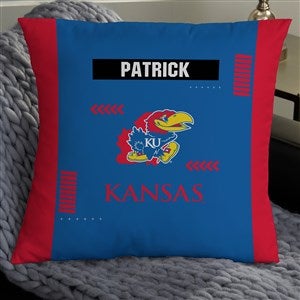 NCAA Kansas Jayhawks Classic Personalized 18quot; Throw Pillow - 47364-L