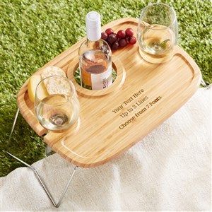 Write Your Own Personalized Wine Picnic Tray - 47643