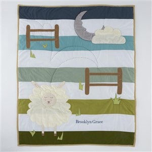 Embroidered Cant Sheep Quilt  Drawstring Bag - 47688