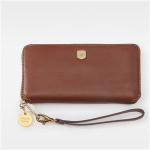 Engraved Fossil Lennox Brown Continental Wallet - 47728
