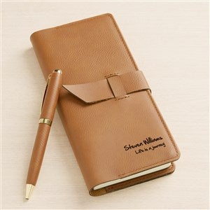 Signature Series Personalized Men's Leatherette Writing Journal - 47907