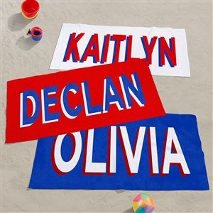 Shadow Name Personalized 30x60 Beach Towel - 47934-S